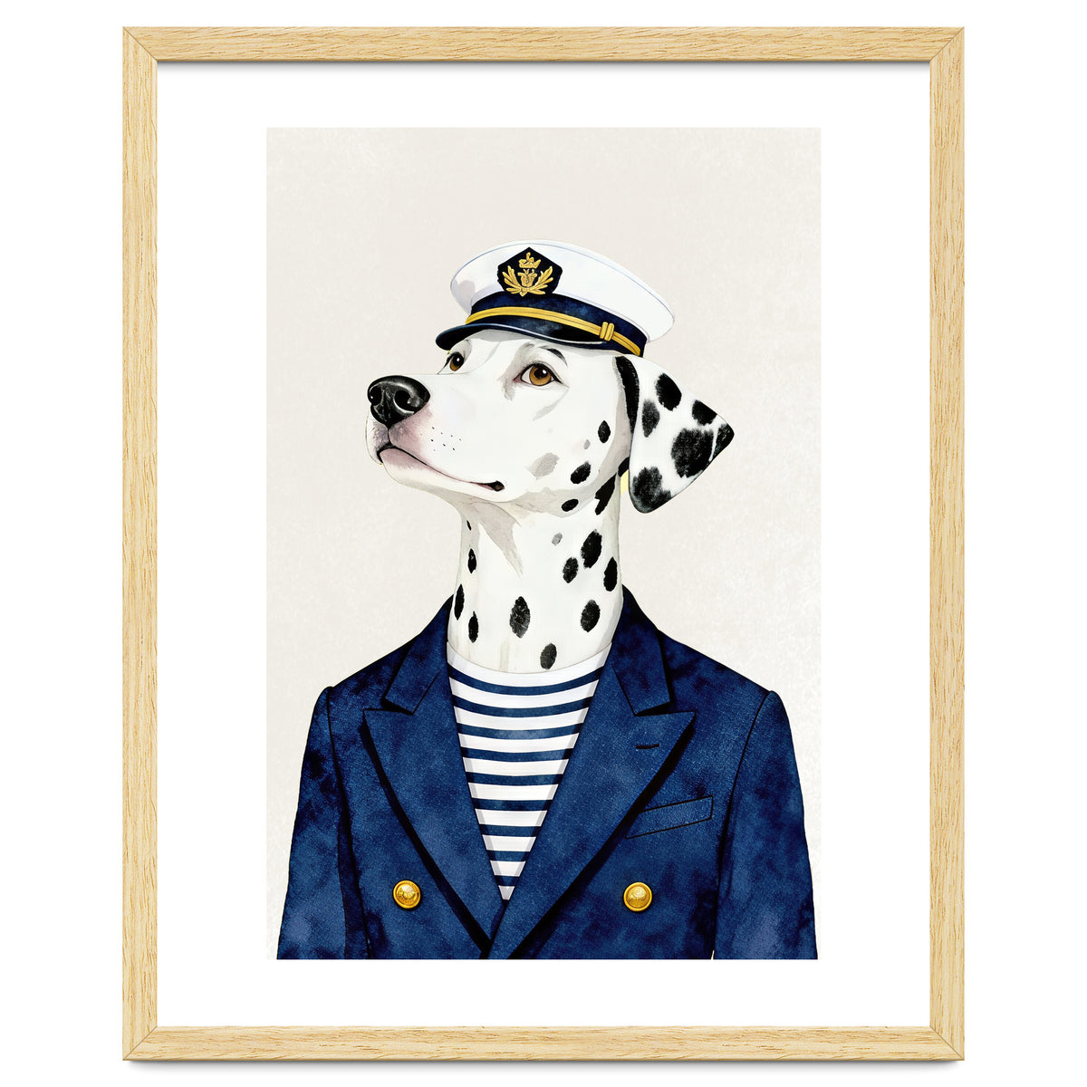 Dalmatian dog As captain