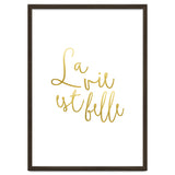 La vie est belle #society6 #typography #buyart thumbnail