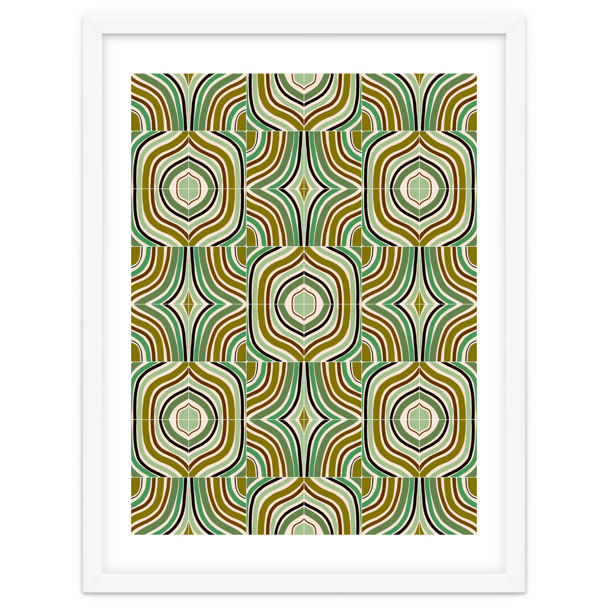 Jade Retro Rainbow Tiles