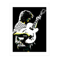 Pat Metheny American Jazz Guitarist Legend in Pop Art (Print Only)