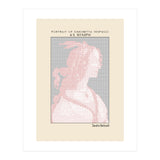 Portrait of Simonetta Vespucci as Nymph – Sandro Botticelli (ascii art)  (Print Only) thumbnail