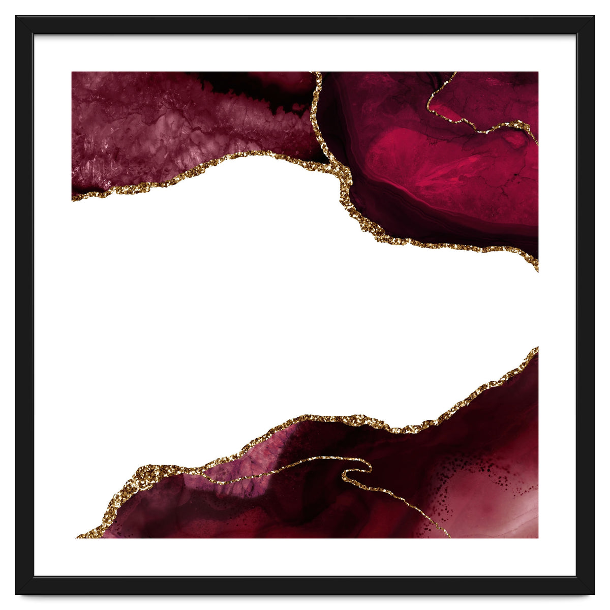 Burgundy & Gold Agate Texture 29