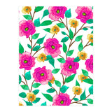 Floral Forever, Colorful Summer Garden Botanical Illustration, Pink Boho Vibrant Painting (Print Only) thumbnail