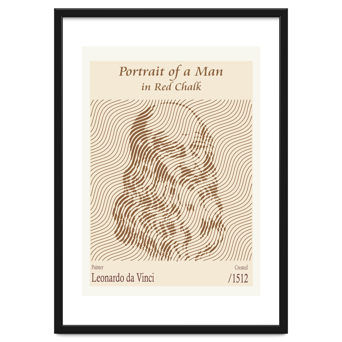 Portrait Of A Man In Red Chalk (self Portrait) – Leonardo Da Vinci (1512)