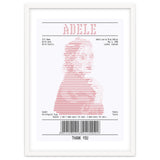 Receipt Art Adele Red thumbnail