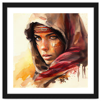 Watercolor Tuareg Woman #5