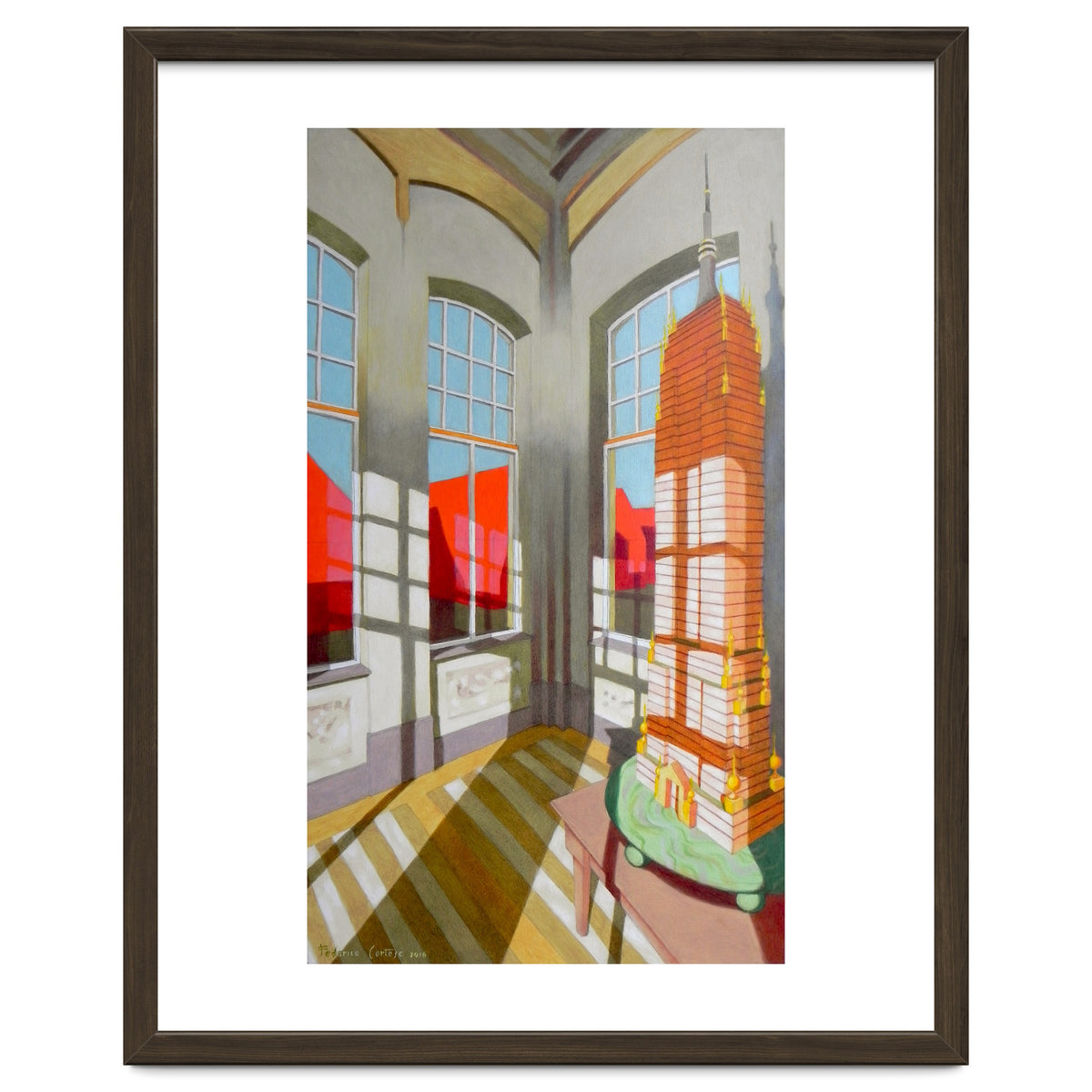 Abandoned room with the Empire State Building