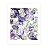 Watercolor + Ink Florals (Print Only)