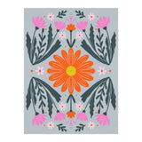 Orange Flower with pink buds (Print Only) thumbnail