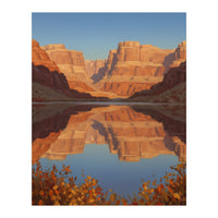 The Silent Echo of Crimson Canyons (Print Only)