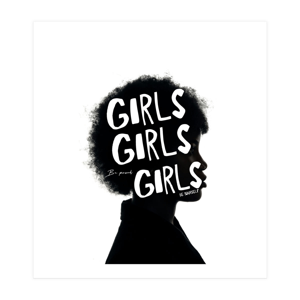 Girls Girls Girl Feminist women Empowerment  (Print Only)