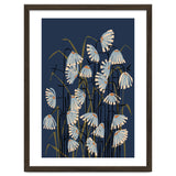 Linocut flower meadow blue thumbnail