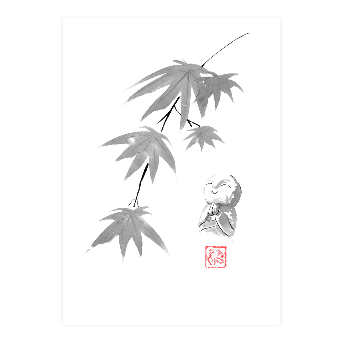 Maple And Jizo (Print Only)