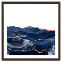 Navy & Rose Gold Agate Texture 21