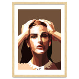 Monica Bellucci Actress Retro Art Illustration thumbnail