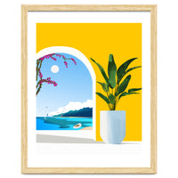 A Peek Ahead, Travel Ocean Beach Sea Tropical, Architecture Arch Boat Summer, Bougainvillea Eclectic Bohemian