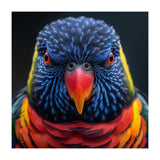 Close Up Of A Colorful Rainbow Lorikeet Bird (Print Only) thumbnail