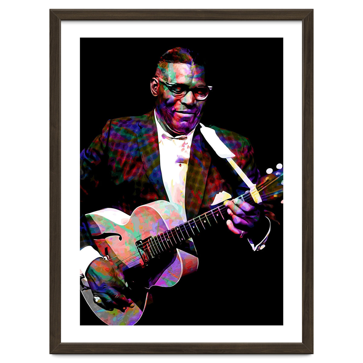 Howlin Wolf American Blues Guitarist Colorful