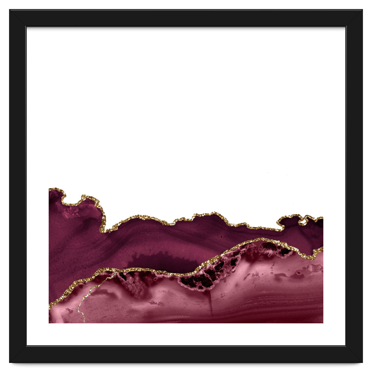 Burgundy & Gold Agate Texture 30