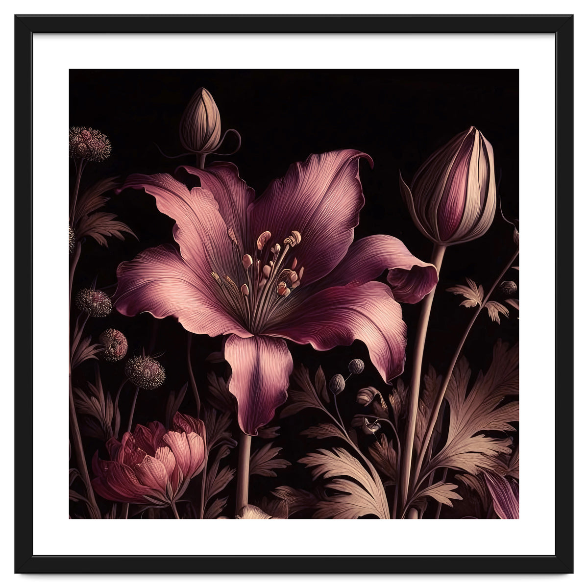 VINTAGE COLOURFUL BOTANICAL-10A-6