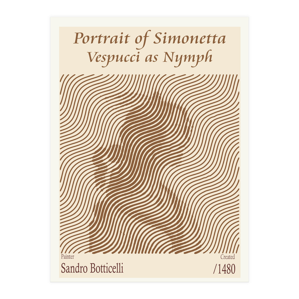 Portrait Of Simonetta Vespucci As Nymph – Sandro Botticelli (1480) (Print Only)