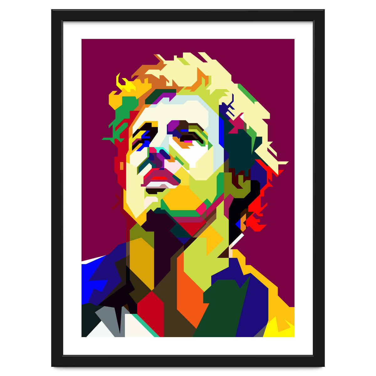 Bruce Springsteen Pop Art WPAP