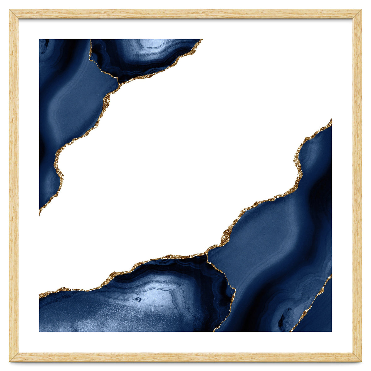 Navy & Gold Agate Texture 30