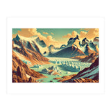 Vintage Argentina, Patagonia Glaciers Poster (Print Only) thumbnail