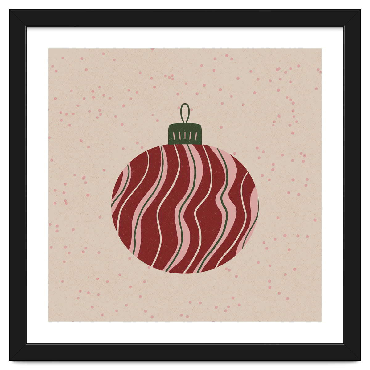 Christmas Globe with swirls