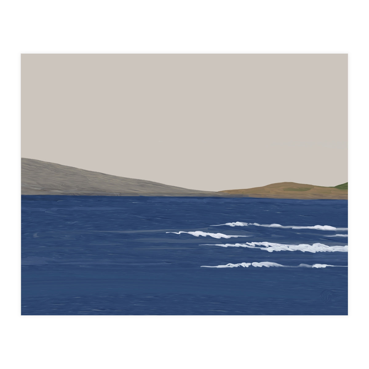 Deep Blue Sea oil painting (Print Only)