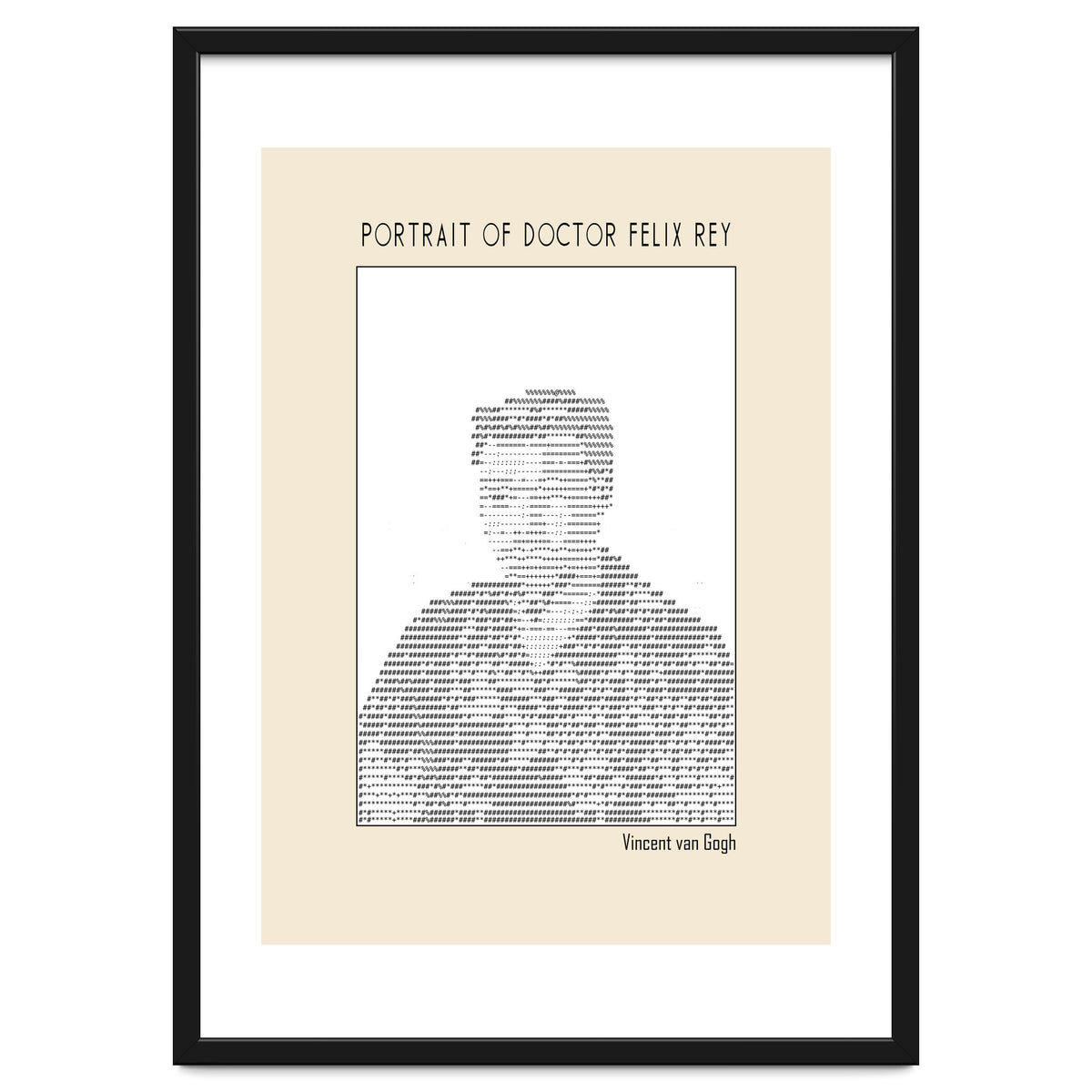 Portrait Of Doctor Felix Rey (ascii Art)