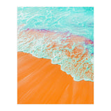 Coral Shore, Ocean Beach Photography, Summer Sea Sand Waves (Print Only) thumbnail
