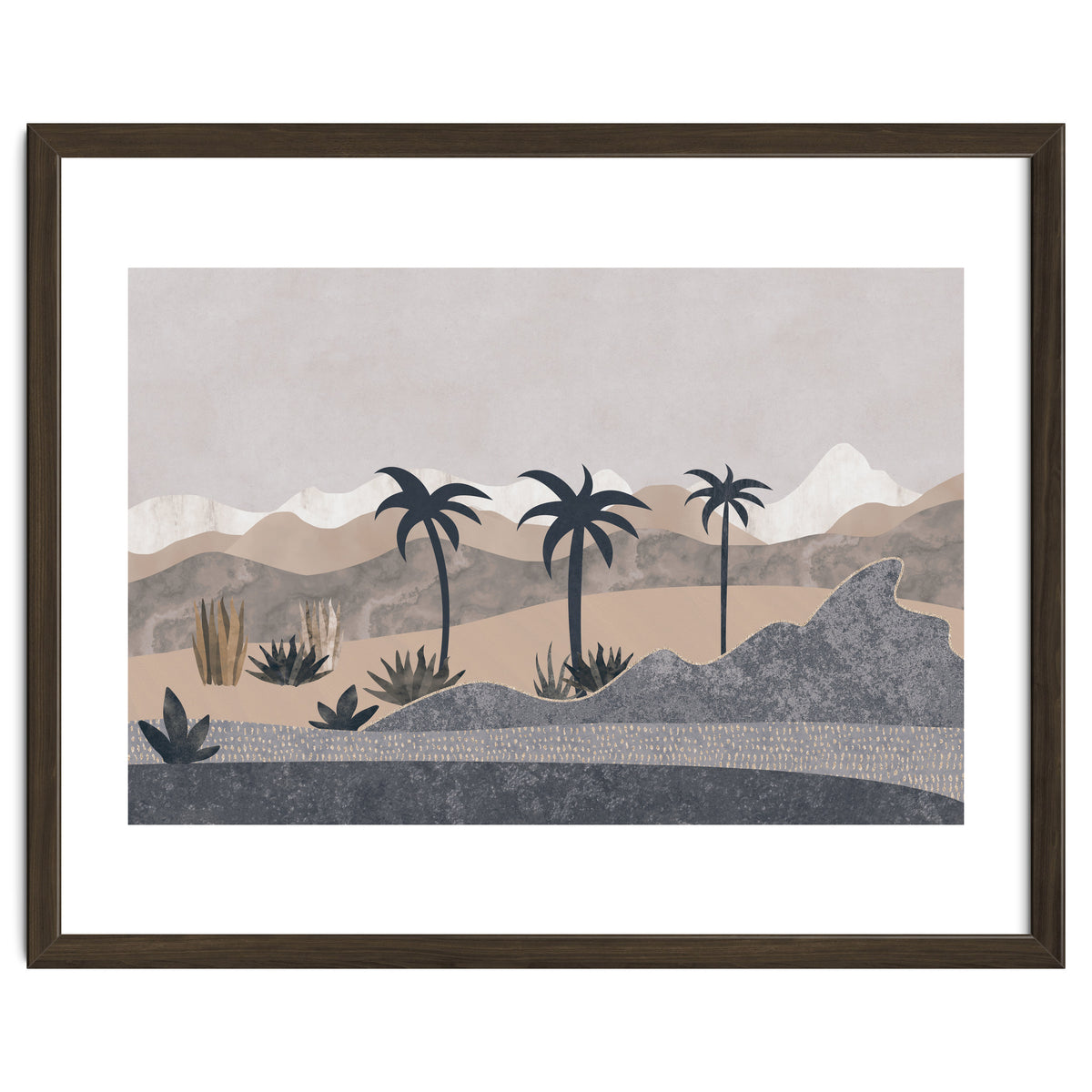 Abstract Landscape Palm Oasis