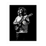 Pat Metheny American Jazz Guitarist Legend in Monochrome (Print Only) thumbnail