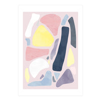 Organic Rustic Abstract Shapes Pastel I (Print Only)