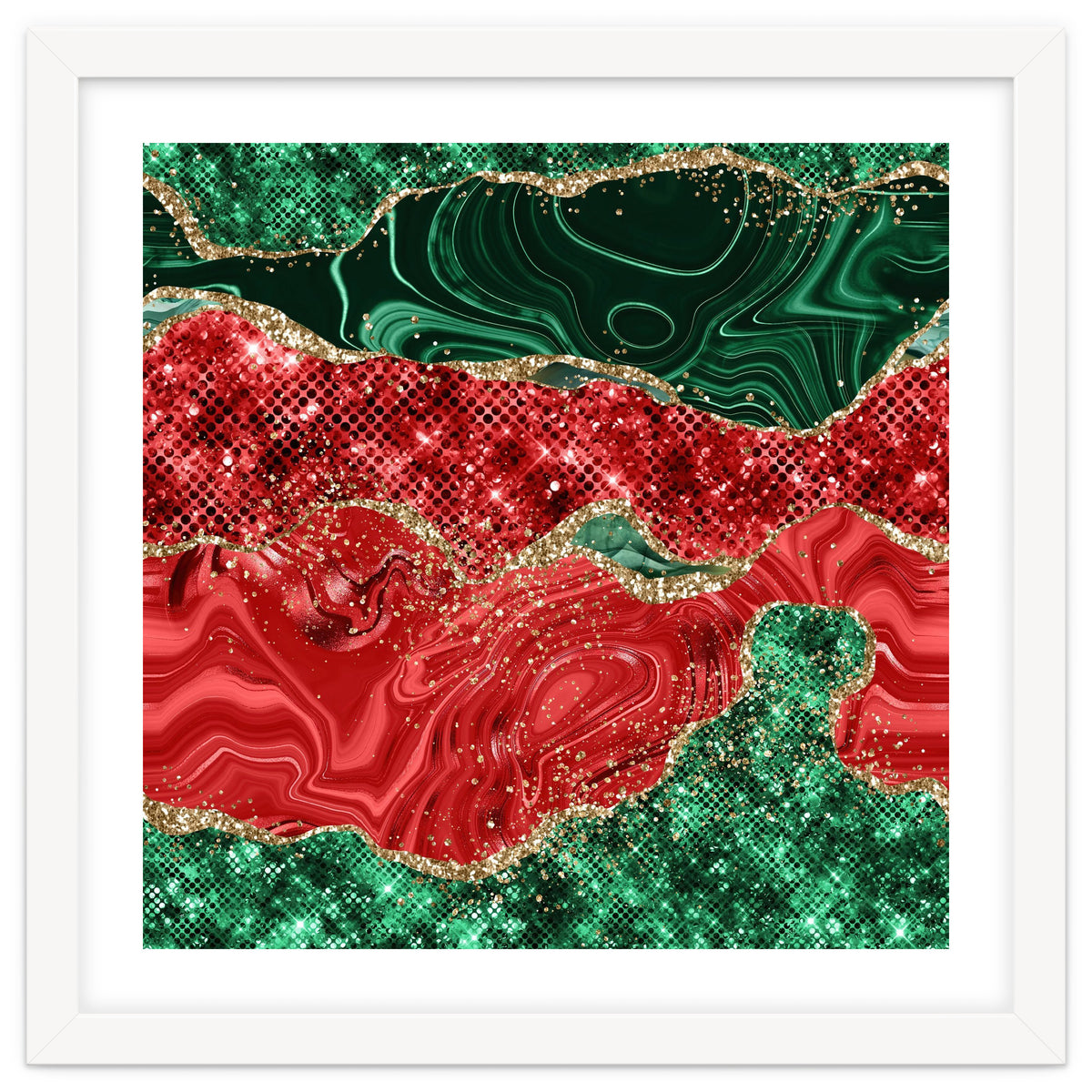 Christmas Glitter Agate Texture 02