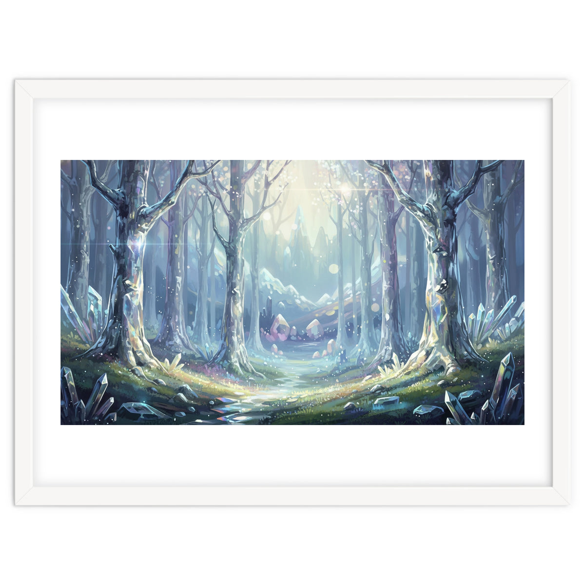 Crystal Forest: Ethereal Fantasy Landscape