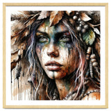 Autumn Leaf Druid Woman Portrait thumbnail