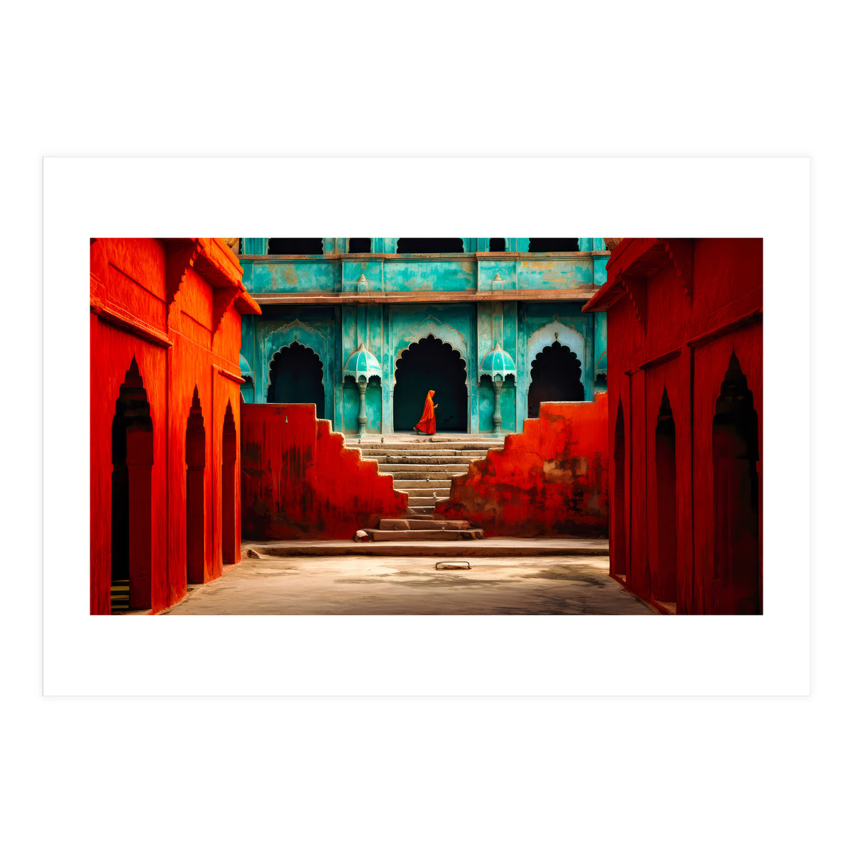 Woman in red (Print Only)