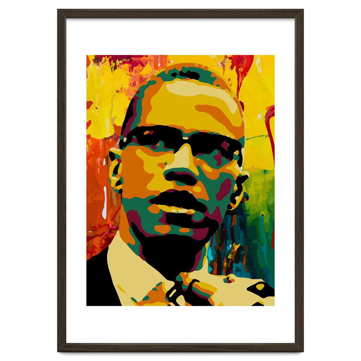 Malcolm X Colorful Abstract Art 2