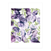 Watercolor + Ink Florals (Print Only)