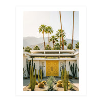 Palm Springs Mid-Century Modern Art, Desert Vibe Architecture, Retro Aesthetic Travel (Print Only)