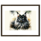 Majestic Long Haired Cat Portrait thumbnail