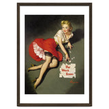 Pinup Sexy Girl Posing In Red Dress thumbnail