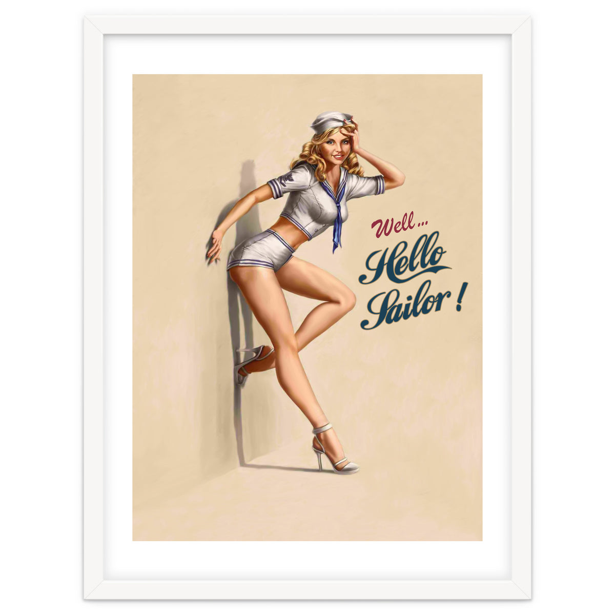 Hallo Sailor Pinup Girl