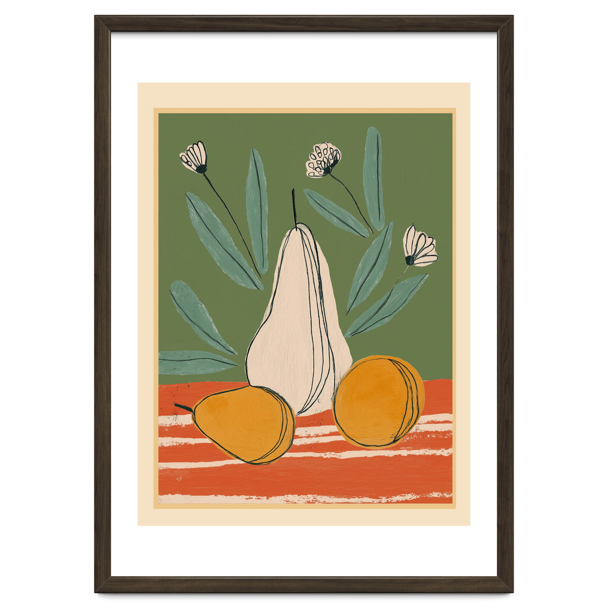 Abstract Pear Still Life