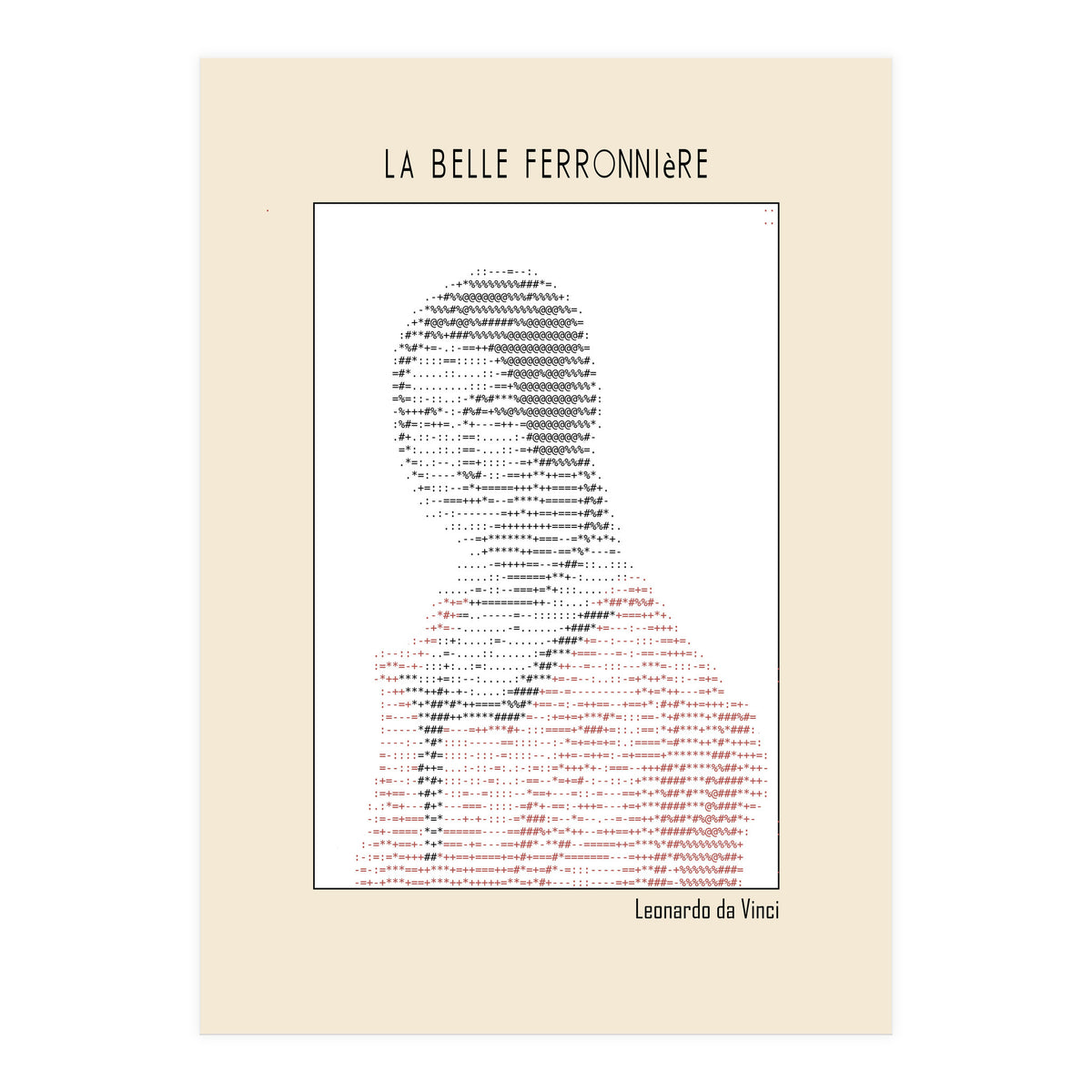 La Belle Ferronnière (portrait Of A Lady From The Court Of Milan) (Print Only)