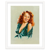 Portrait Of A Redhead Pinup Woman thumbnail