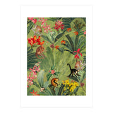 Monkeys In Tropical Jungle Paradise (Print Only) thumbnail