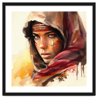 Watercolor Tuareg Woman #5